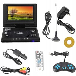 Przenośny Odtwarzacz DVD Samochodowy Usb/sd Konsola Gier Video