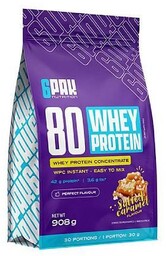 6Pak Nutrition 80 Whey Protein Słony karmel, 908