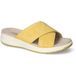 Klapki Caprice 9-27252-20/620 Żółte zamsz