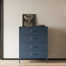 Komoda szafka metalowa granatowa Modern CARLA, 800 x