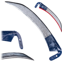 Kosa ogrodowa metalowa Civita 60 cm, niebieska