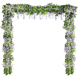 4 sztuki girlandy Wisteria sztuczne kwiaty jedwabne Wisteria