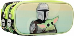 The Mandalorian Eyes -Piórnik Podwójny 3D, Zielony, 22