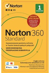 NORTON Antywirus 360 Standard 10GB 1 URZĄDZENIE 6