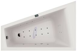 Wanna z hydromasażem asymetryczna narożna SC02-WAL/P 160x100 cm