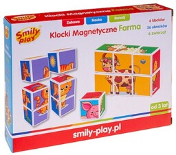 Smily Play KLOCKI MAGNETYCZNE FARMA