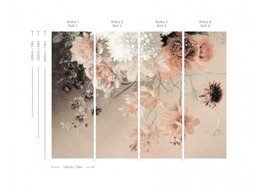 Wallcolors Tapeta Beige floral