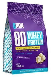 6Pak Nutrition 80 Whey Protein smak waniliowy, 908