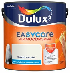 Farba lateksowa EasyCare nieskazitelna biel 2,5 l Dulux