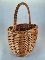 Koszyk wiklinowy Złotówka 37x23x42 cm