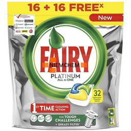 Fairy Platinum Tabletki do Zmywarki 32szt Lemon