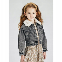 Mayoral 4433 Kurtka Jeansowa Katana Futerko r.104