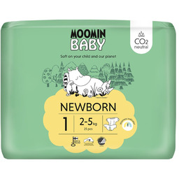 MOOMIN BABY PIELUSZKI EKO NEWBORN 1 25 SZT.