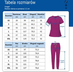Nianqing Komplet Medyczny Damski Scrubs - Niebieski -