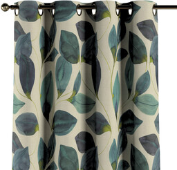 Zasłona na kółkach 1 szt., liście w kolorze