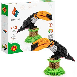 Origami 3D 501834-3D Origami Tukan piękna rzeźba papierowa