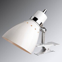 Steinhauer Lampka z klipsem Spring, biały / opal,