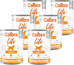 CALIBRA Dog Life Adult Turkey with apples 6x400g