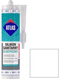 Silikon sanitarny Atlas 001 biały 280 ml