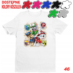 Dziecięca Koszulka Z Nadrukiem Psi Patrol Duży Wybór