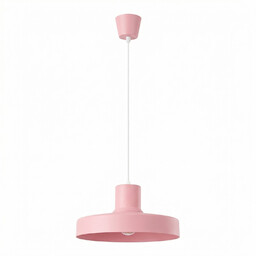 Lampa wisząca stalowa różowa kula 35cm BILO SL.2054