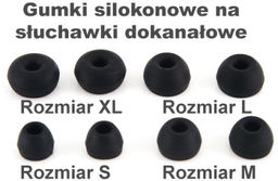 Gumki Silikonowe T400 Rozmiar L black