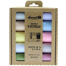 ŁUCZNIK Zestaw nici Pastello (10 sztuk)