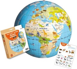 CALY - Nadmuchiwany globus "Planet Animals" 42 cm