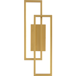 SQR Dos - kinkiet 50 cm podwójny prostokątny