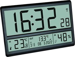 TFA Dostmann Cyfrowy zegar ścienny XL, 60.4523.01,