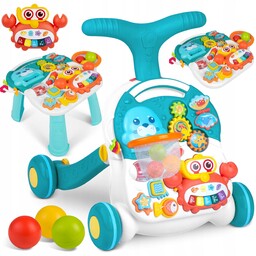 Interaktywny Chodzik Pchacz Stolik Edukacyjny Dla Dzieci 3W1
