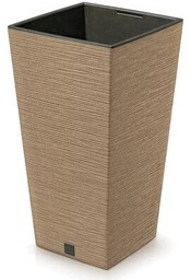 PROSPERPLAST Doniczka Furu Square Eco Wood DFSH240W-S4665W 19L