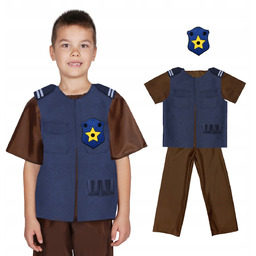 Kostium Piesek Strój Policjant Pies 116-128 5el