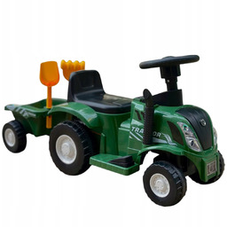 Elektryczny traktor jeździk na akumulator z przyczepą