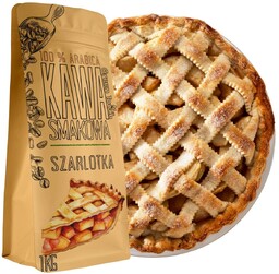 Kawa Ziarnista Smakowa Szarlotka Jabłko Cynamon Ciasto 1
