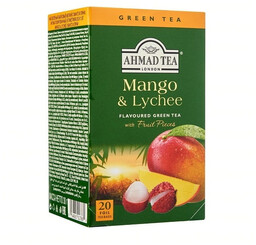 Herbata zielona AHMAD Mango Liczi 20tb