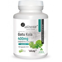 Gotu Kola Wąkrotka Azjatycka 400 Mg 100 Vege