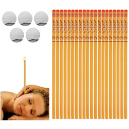 Świece do Uszu Świecowania Ucha 20szt + Podstawka