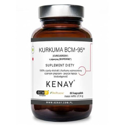 KENAY Kurkuma BCM-95 z piperyną, 60 kaps.