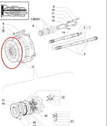 TARCZA JEZDNA SPRZĘGŁA NEW HOLLAND CASE 5167937