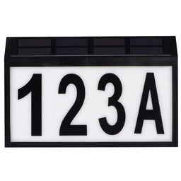 LIGHTLOGIC Lampa solarna Podświetlany numer domu LL SLR