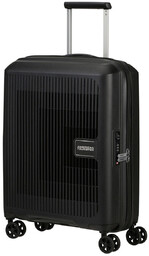 Walizka mała poszerzana American Tourister AeroStep - black