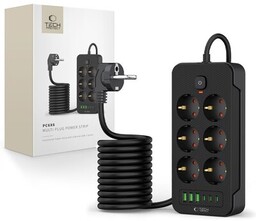 TECH-PROTECT PC6X6 POWER STRIP 3 USB & 3