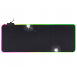 PODKŁADKA POD MYSZKĘ GAMINGOWA RGB DUŻA PODŚWIETLANA MATA