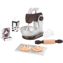 KidKraft Zestaw do pieczenia espresso z drewna,