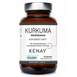 Kenay Kurkuma micelizowana, 60 kaps.