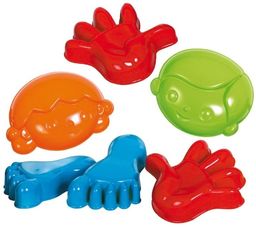 Kolorowe foremki Uśmiechnięte buźki, GW55858-Gowi, zabawki do piasku