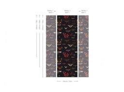 Wallcolors Tapeta Butterflies Navy Blue