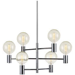 Markslöjd - Capital 6 Lampa Wisząca Chrom