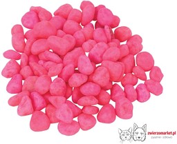 Żwirek do akwarium Happet fluor róż 1.5cm 0,5kg